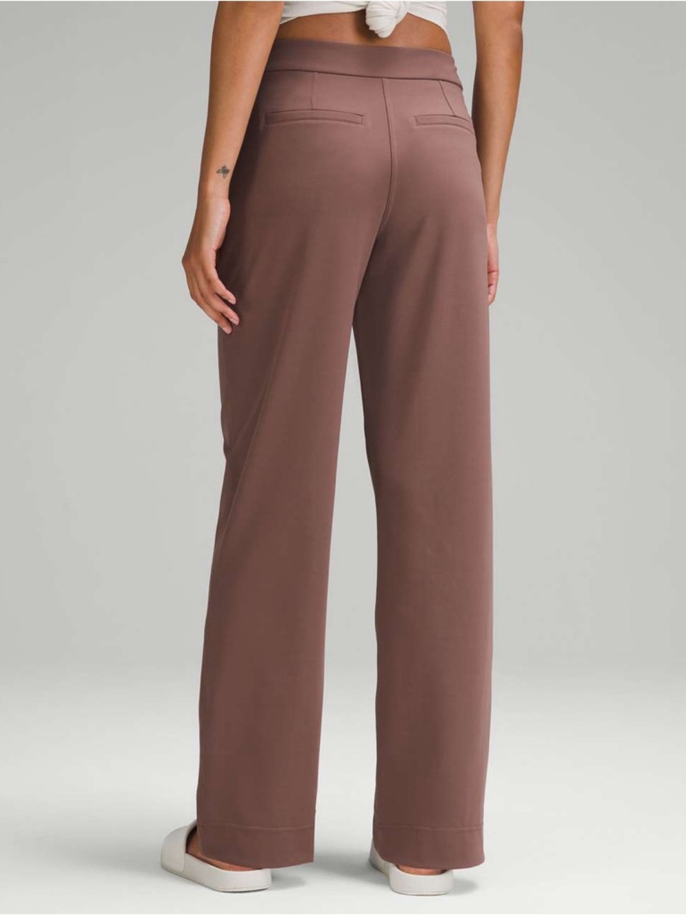 lululemon athletica Wide-Leg Trousers in Mauve Brown
